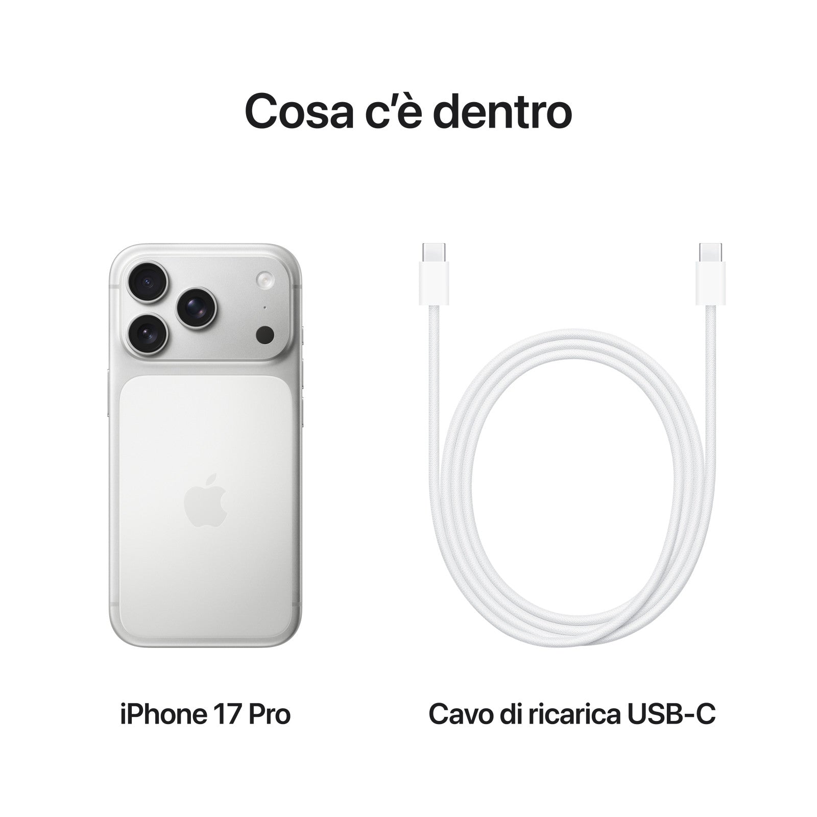 Apple iPhone 17 Pro Ricondizionato - Smartphone Display 6.3", Chip A19 Pro, Dual SIM