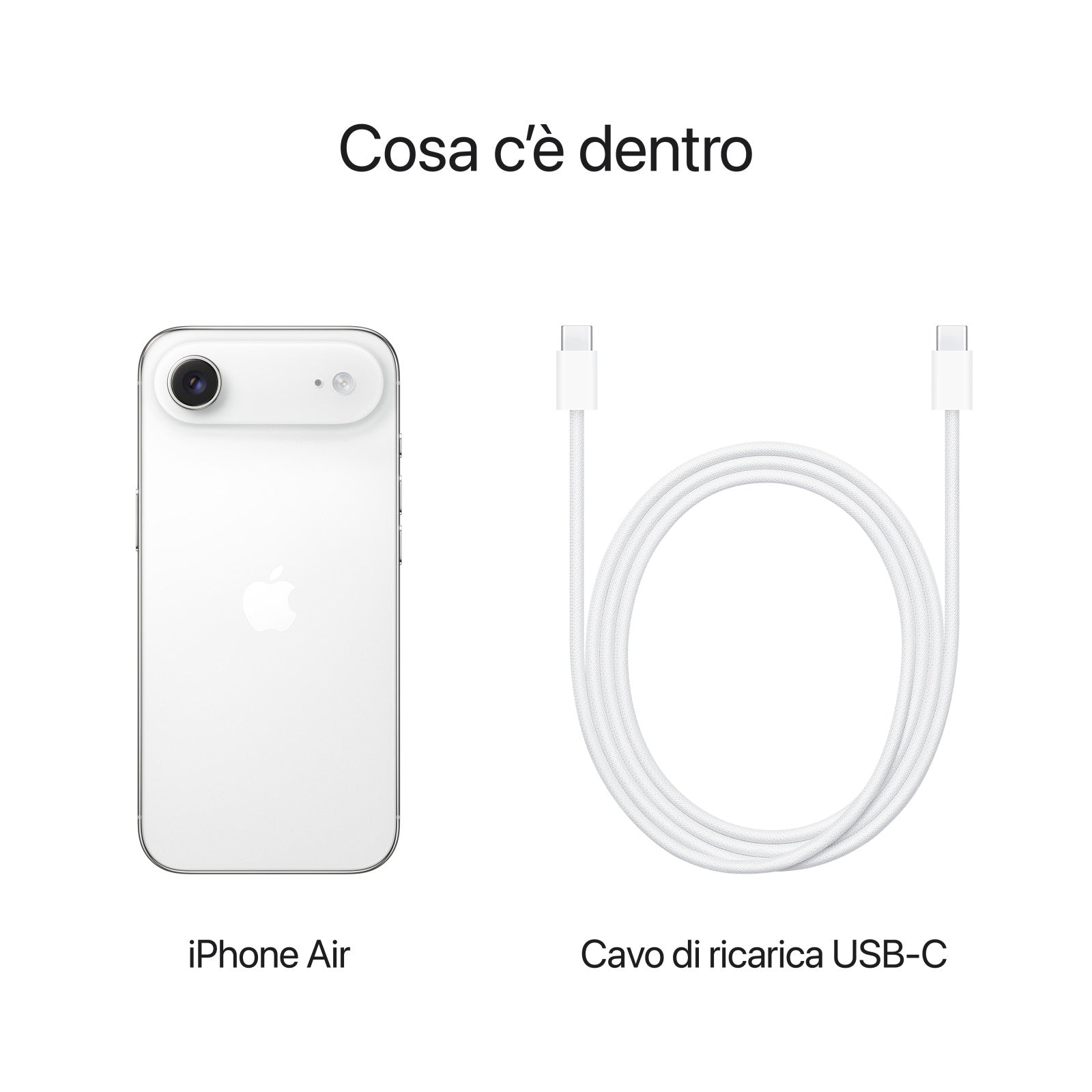 Apple iPhone Air - Smartphone Super Retina XDR 6,5", Chip A19 Pro, Doppia SIM
