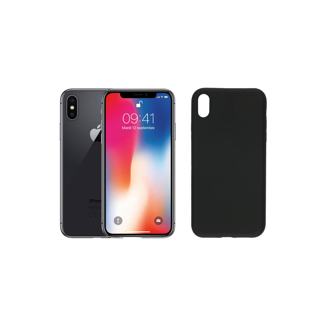 Cover iPhone Serie X - Custodia Minimalista, Ricarica Wireless