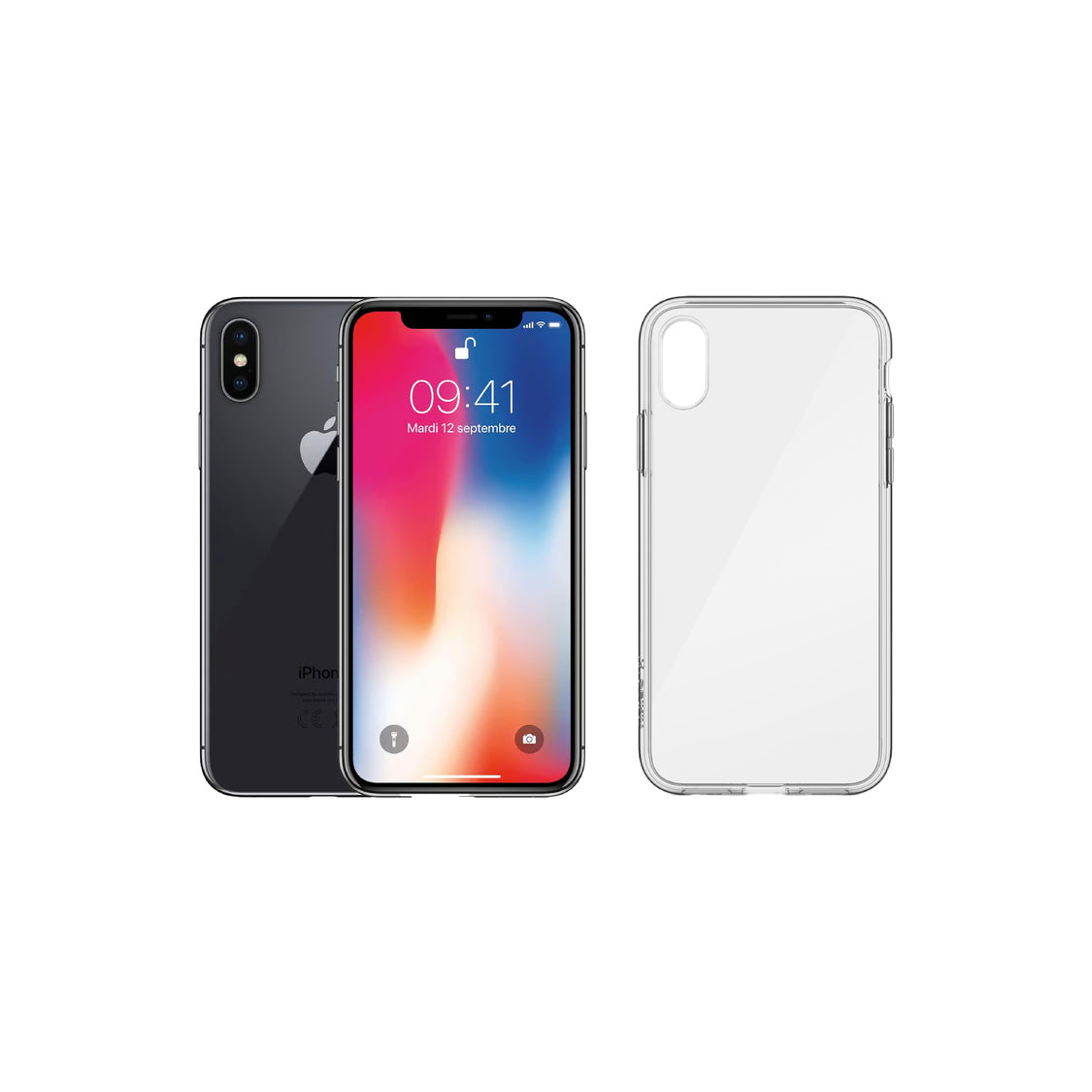 Cover iPhone Serie X - Custodia Minimalista, Ricarica Wireless