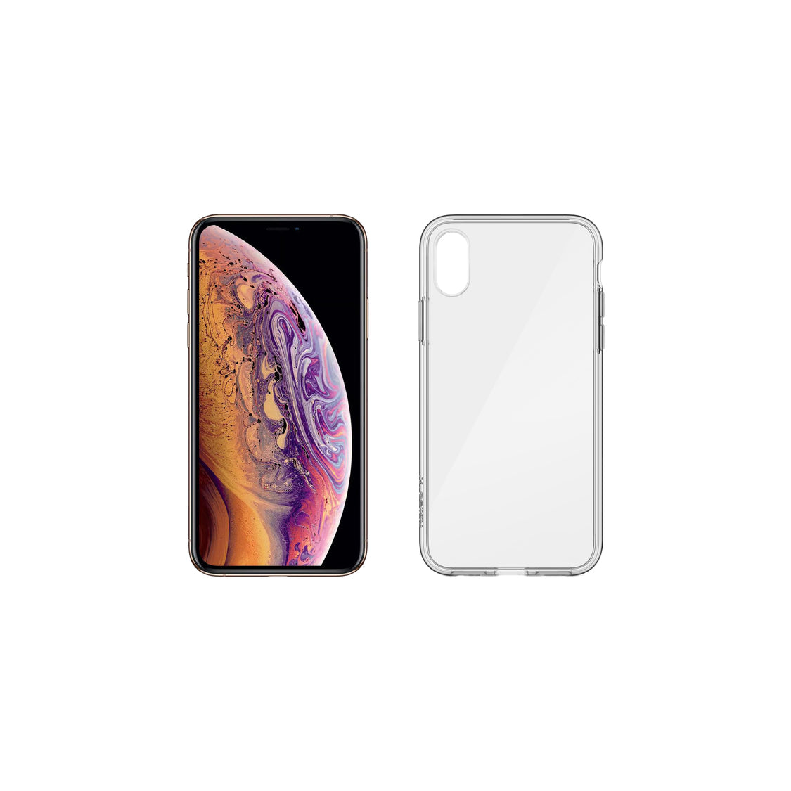 Cover iPhone Serie X - Custodia Minimalista, Ricarica Wireless