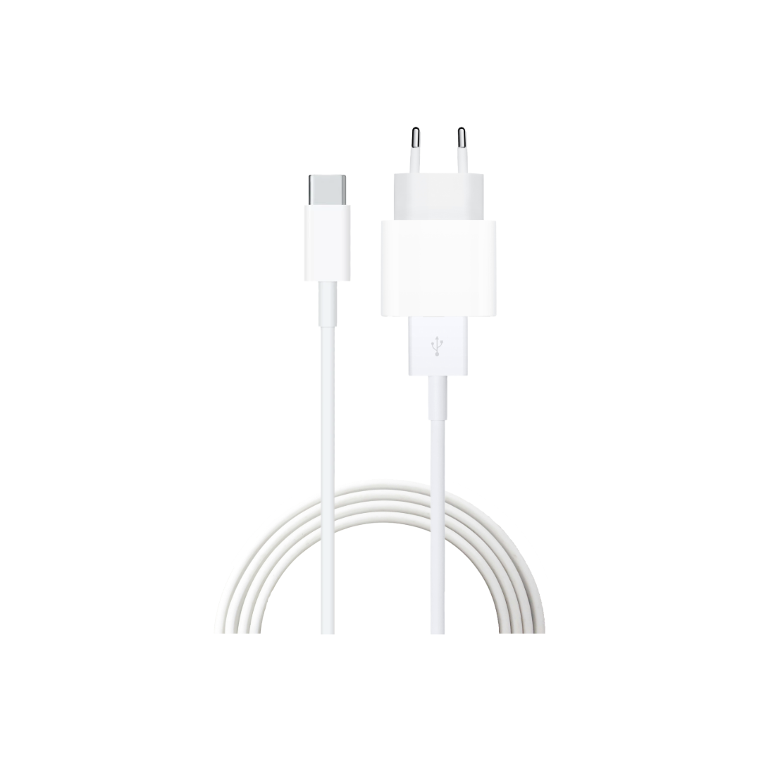 Kit Ricarica - Cavo USB-C 1.5m e Alimentatore 18W, Ricarica Rapida